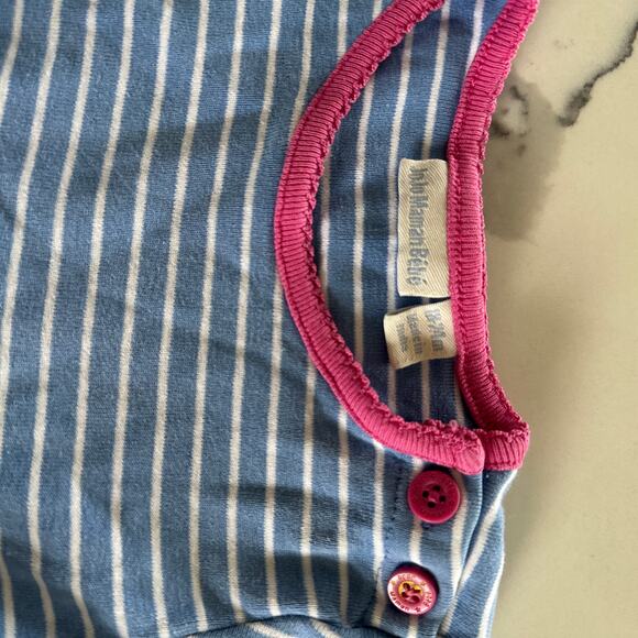 Jojo Maman Bebe Blue Striped Plaid Dress - 18-24 Months - Picture 4 of 4